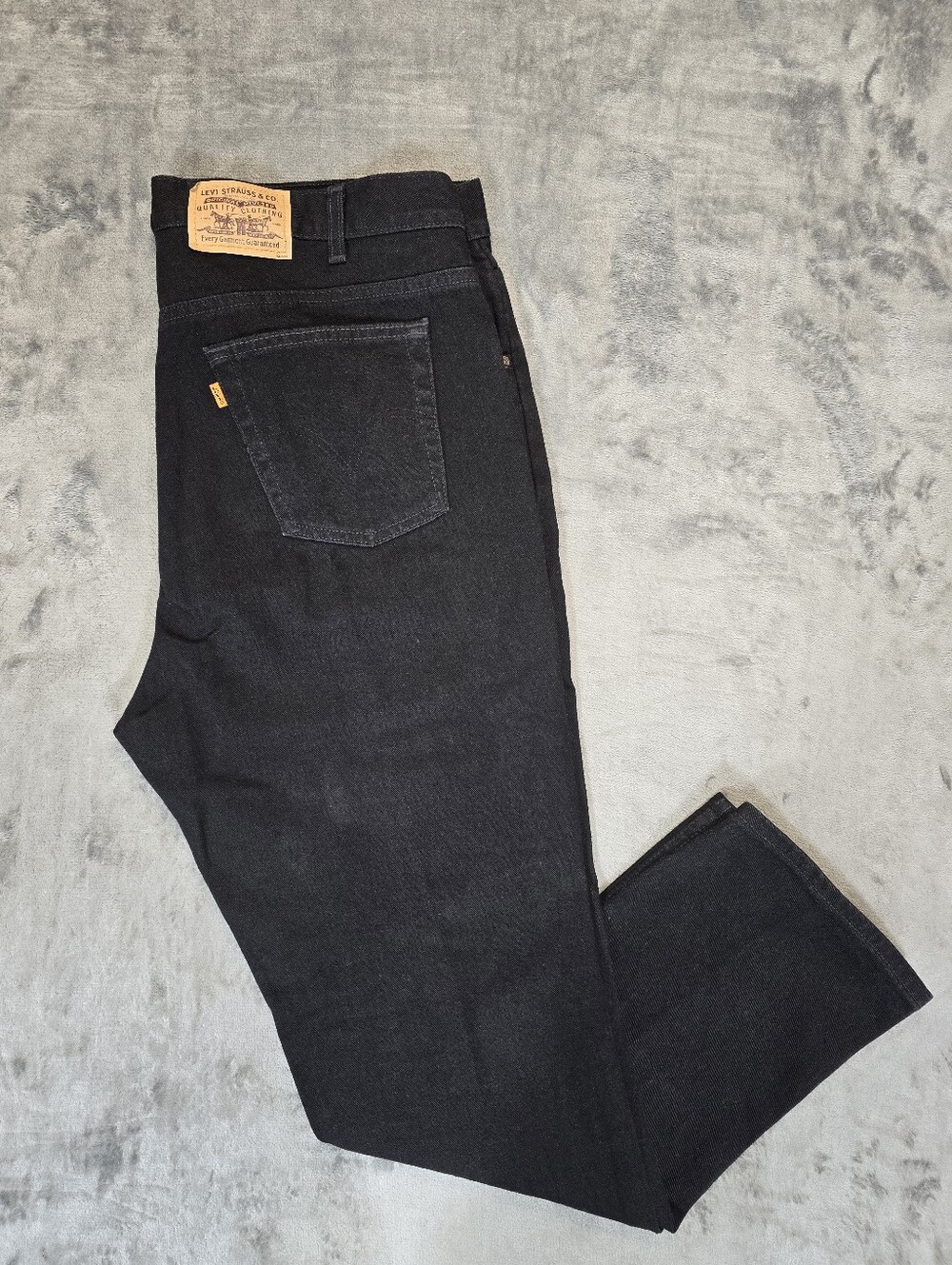 Vintage Levi's 619 Black Denim Jeans Size 38x32 Fits 40x33 Made In Canada